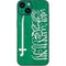 Saudi Arabia Flag Distressed iPhone 15 Plus Skin